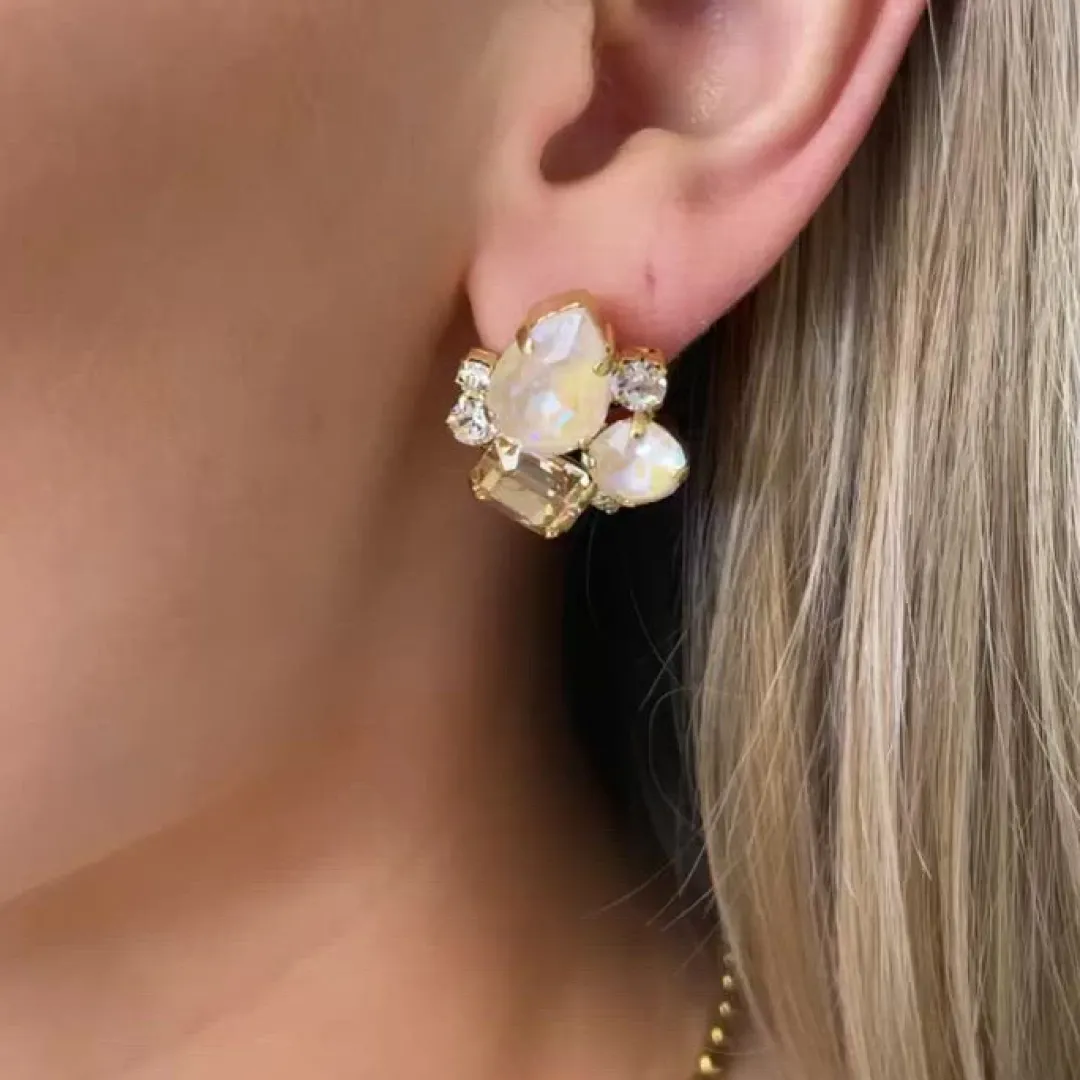 Flash Sale Angelina Earrings/Ivory Delite Combo Örhängen