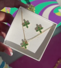 Store Crystal Star Earrings Örhängen