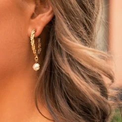 Flash Sale Elena Earrings/Pearl Örhängen