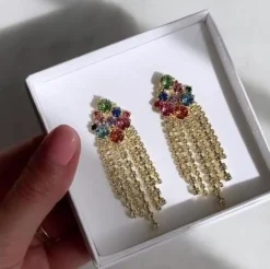 Clearance Elissa Earring/Rainbow Combo Örhängen