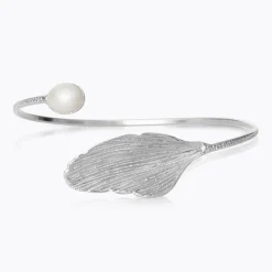 Cheap Golden Leaf Bracelet/Pearl Armband