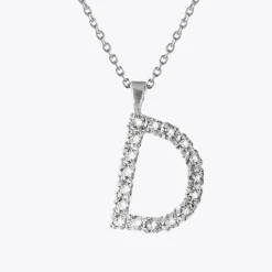 Cheap Letter Necklace D/Crystal Halsband