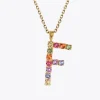 Hot Letter Necklace F/Rainbow Combo Halsband