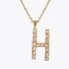 Best Letter Necklace H/Crystal Halsband
