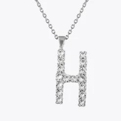 Best Letter Necklace H/Crystal Halsband