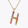 Shop Letter Necklace H/Rainbow Combo Halsband
