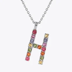 Shop Letter Necklace H/Rainbow Combo Halsband