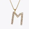 Hot Letter Necklace M/Crystal Halsband