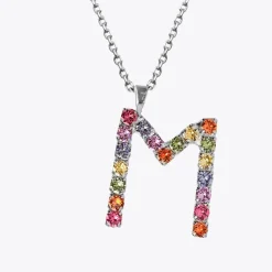 Shop Letter Necklace M/Rainbow Combo Halsband