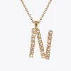 Hot Letter Necklace N/Crystal Halsband