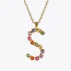 Online Letter Necklace S/Rainbow Combo Halsband
