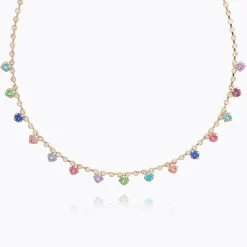 Hot Lily Necklace/Rainbow Combo Halsband