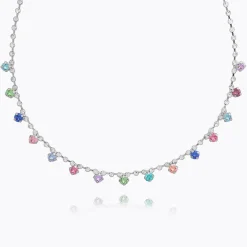 Hot Lily Necklace/Rainbow Combo Halsband