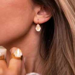 Discount Mini Drop Clasp Earrings Örhängen