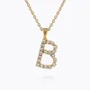 Flash Sale Mini Letter Necklace B/Crystal Halsband