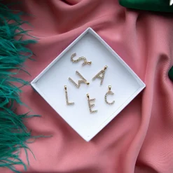 Flash Sale Mini Letter Necklace C/Crystal Halsband