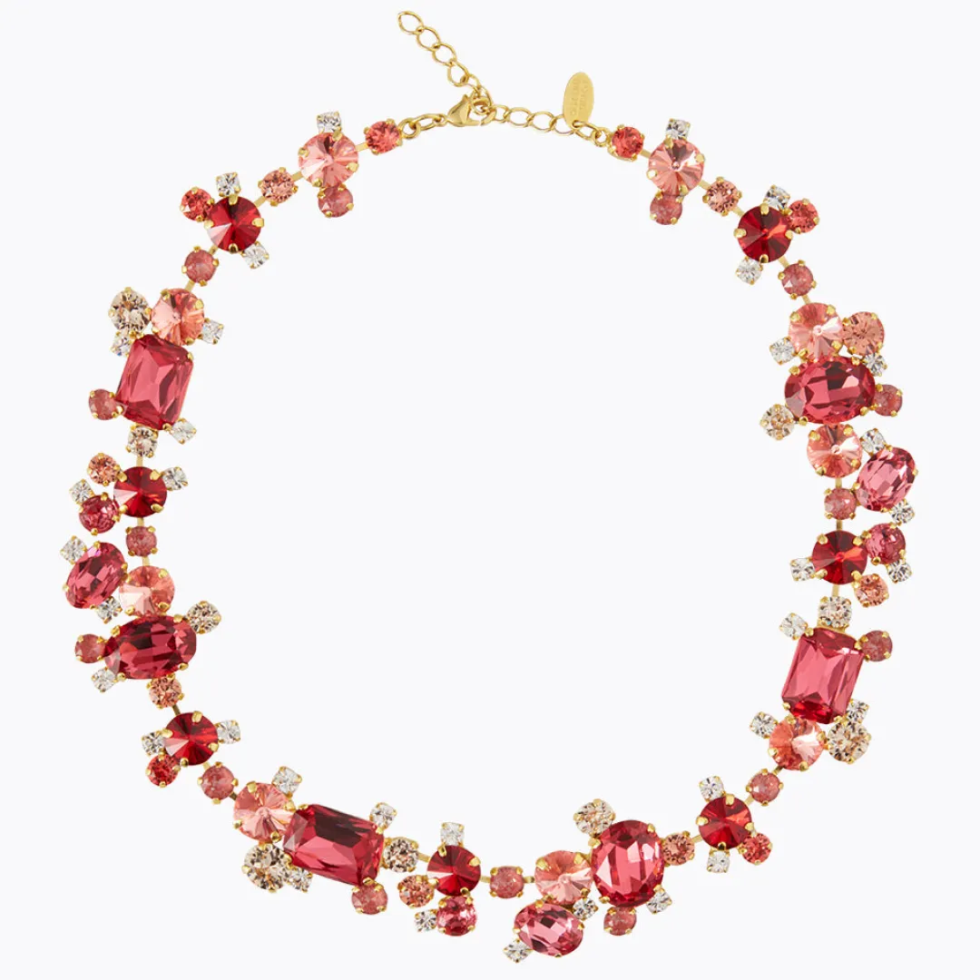Sale Noora Necklace/Mulberry Red Combo Halsband