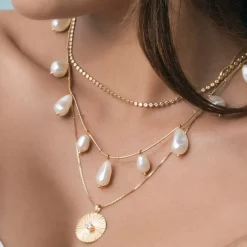 Best Sale Olympia Necklace/Pearl Halsband