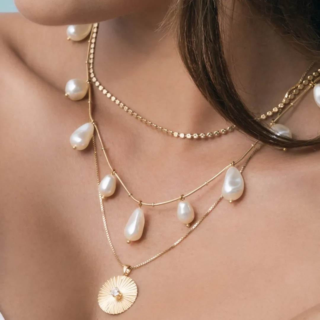 Best Sale Olympia Necklace/Pearl Halsband