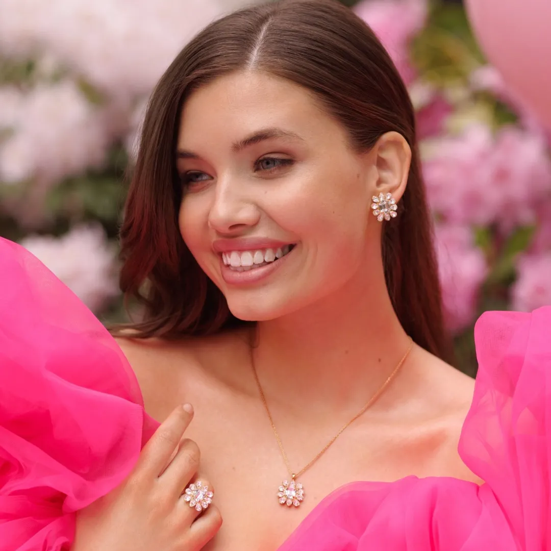 Fashion Peony Necklace Halsband