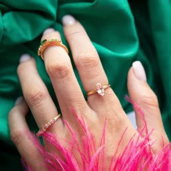 Outlet Petite Navette Ring/Crystal Ringar