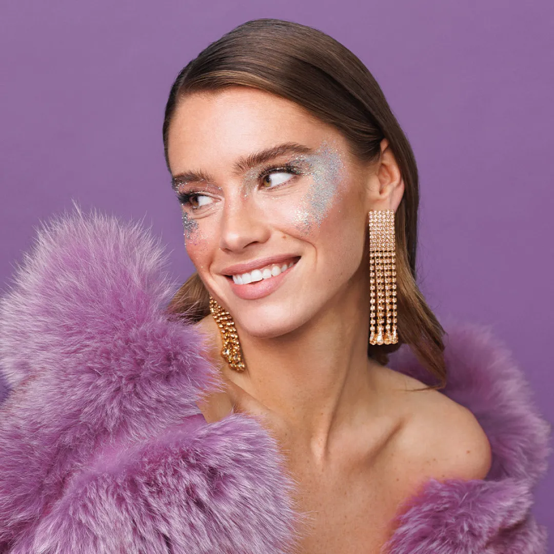 Clearance Scarlett Earrings/Golden Shadow Örhängen