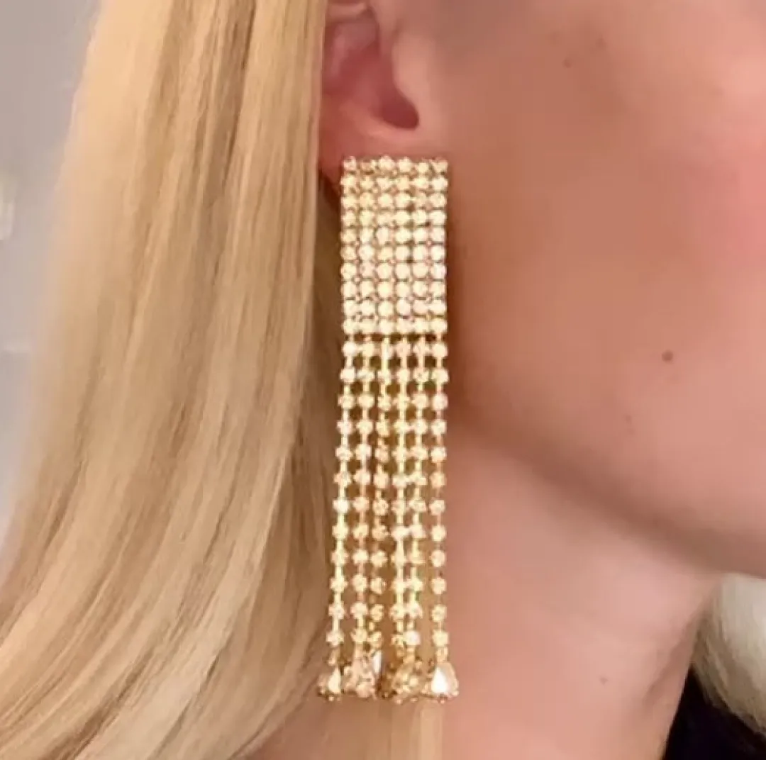 Clearance Scarlett Earrings/Golden Shadow Örhängen