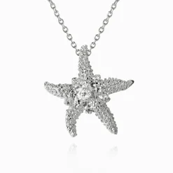 Flash Sale Sea Star Necklace/Crystal Halsband